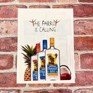 2005 Captain Morgan - The Parrot is Calling - Original‎ Vtg PRINT AD